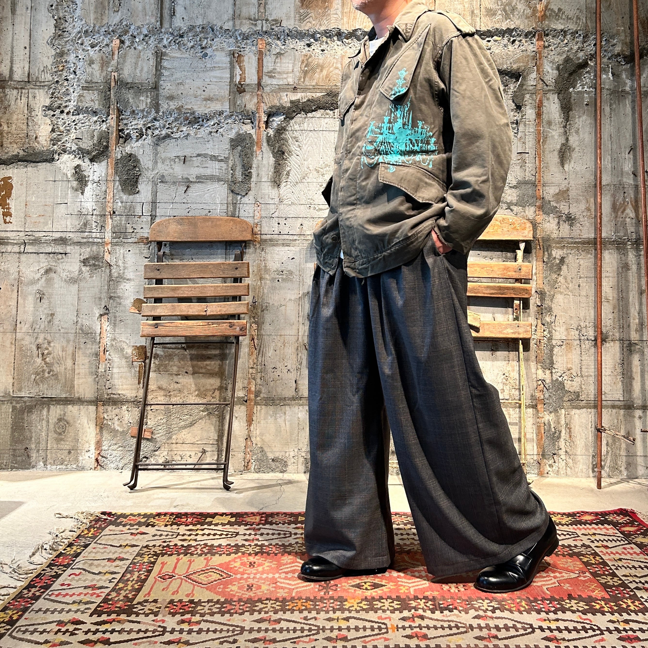 USED ITEM】Dutch military army jacket 1979. with chandelier print