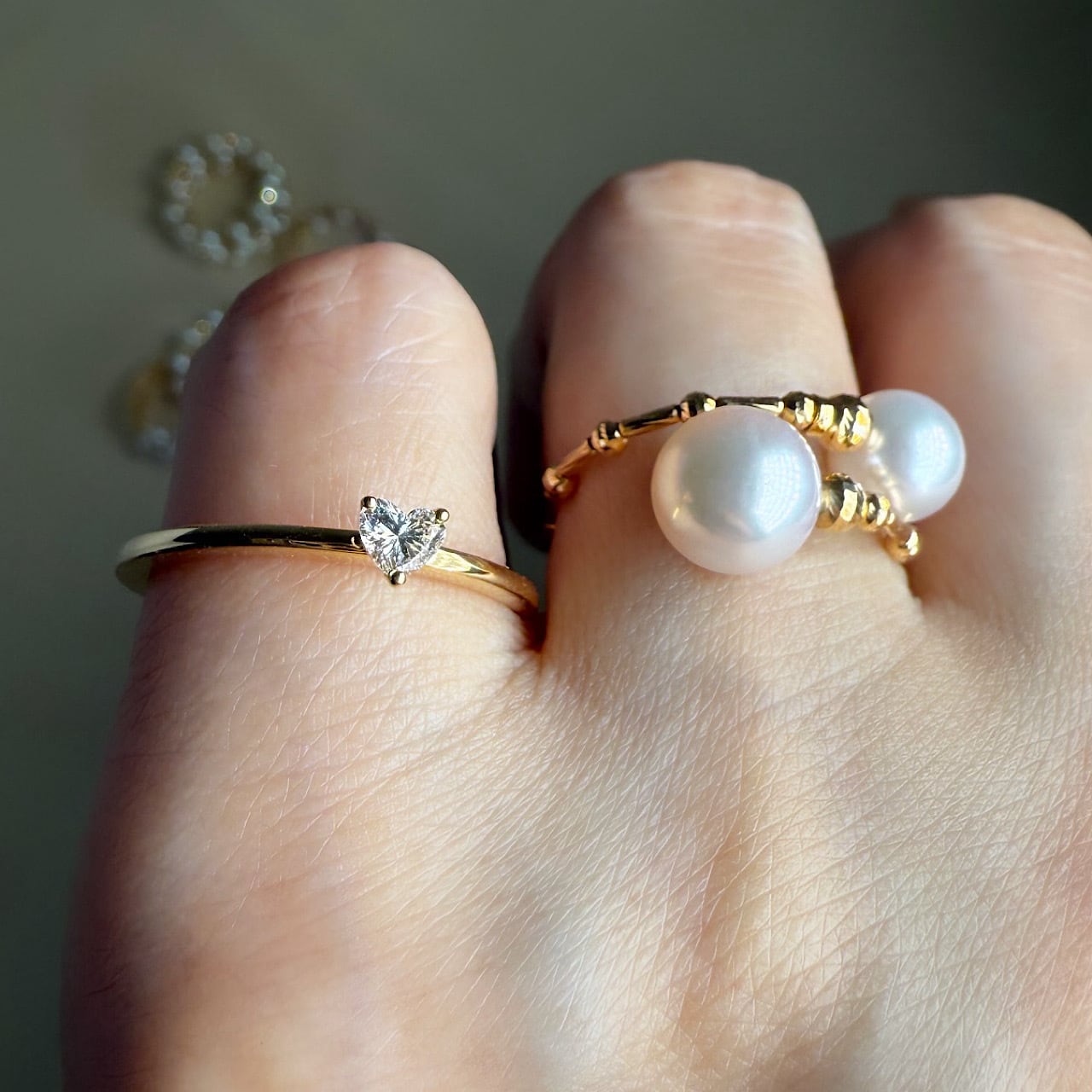 パールリング TR2618 K18イエローゴールド チェカ | cheka Diamond