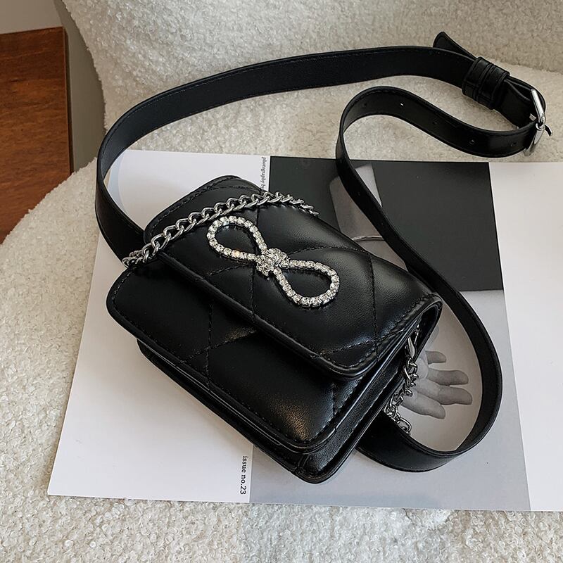 オータムウィンターチェーン ベルト ミニ 秋物 冬物 ハーネス スクウェア メッセンジャーバッグ 手作りハンドバック76533805239