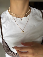 petrified wood Choker Necklace［BZN39-WD］