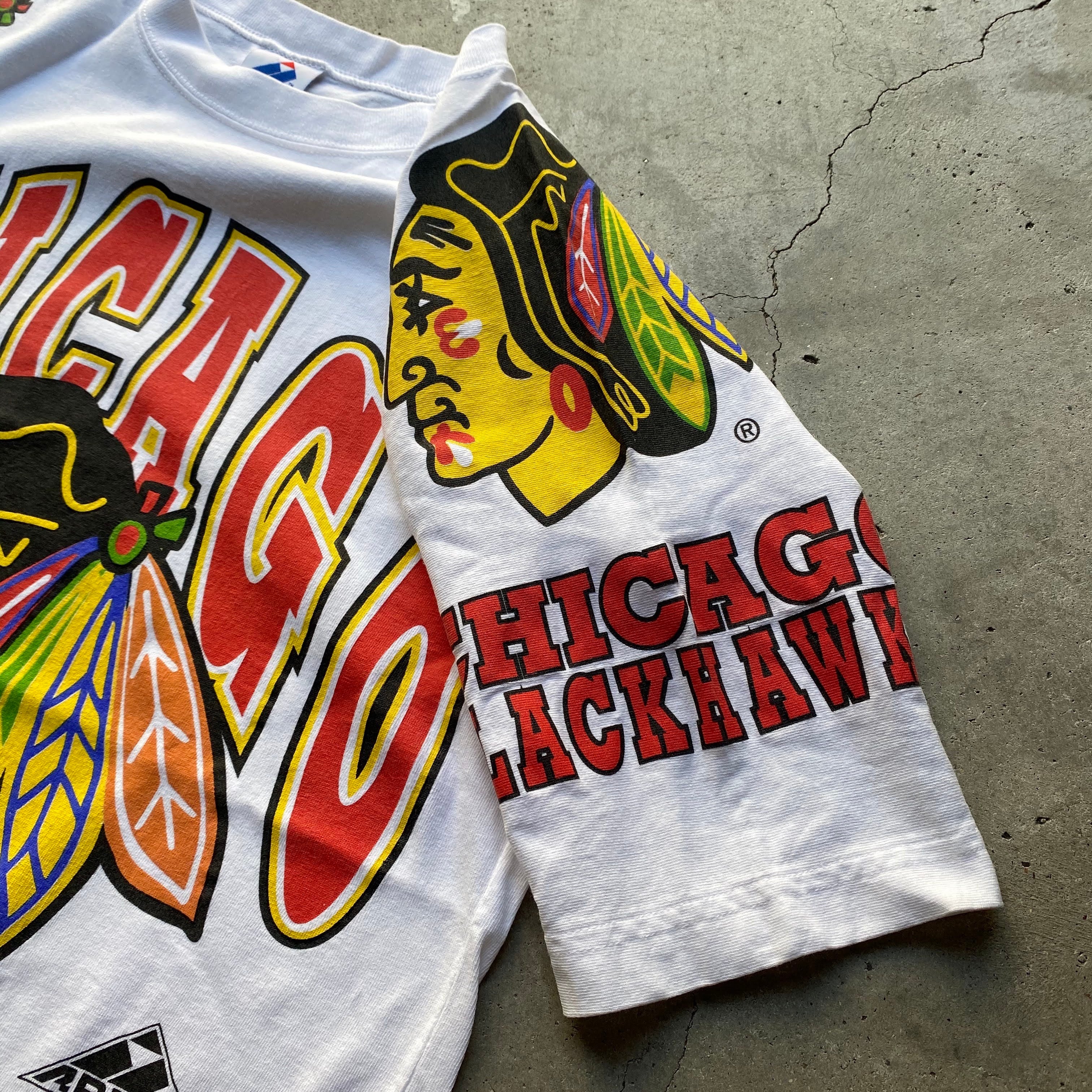 ALSTYLE APPAREL＆ACTIVEWEAR NHL CHICAGO BLACKHAWKS シカゴブラックホークス スポーツプリントTシャツ メンズXXL /eaa327319