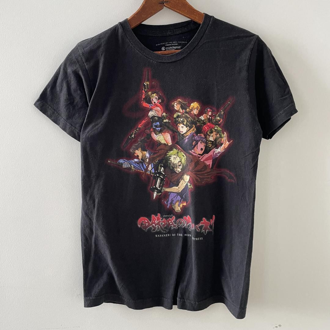 GG191 Tシャツ 甲鉄城のカバネリ アニメTシャツ S 黒 全員集合