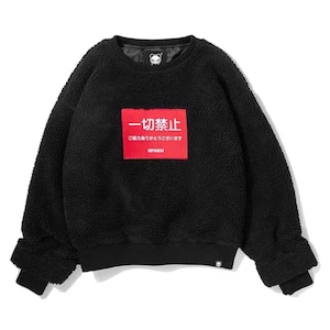 SALE 送料無料 【HIPANDA ハイパンダ】レディース クルーネック スウェット トレーナー WOMEN'S CREW NECK SWEAT SHIRT / WHITE・BLACK