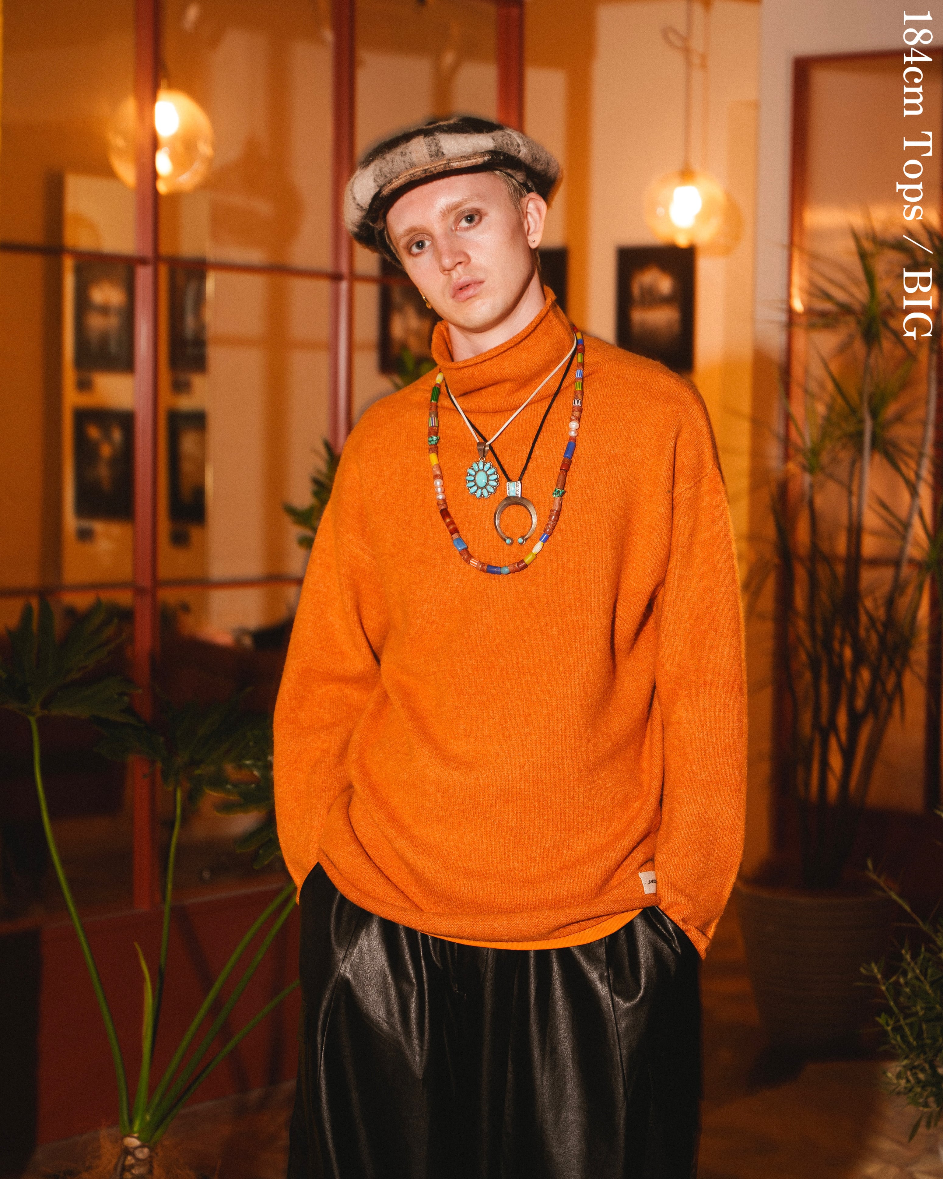 【ECO SAMPLE】cashmere blend Comfy High Neck Sweater