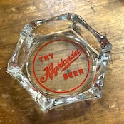 1960s HIGHLANDER BEER ハイランダービール ヴィンテージ ガラス アッシュトレイ 灰皿 MISSOULA MONTANA USA