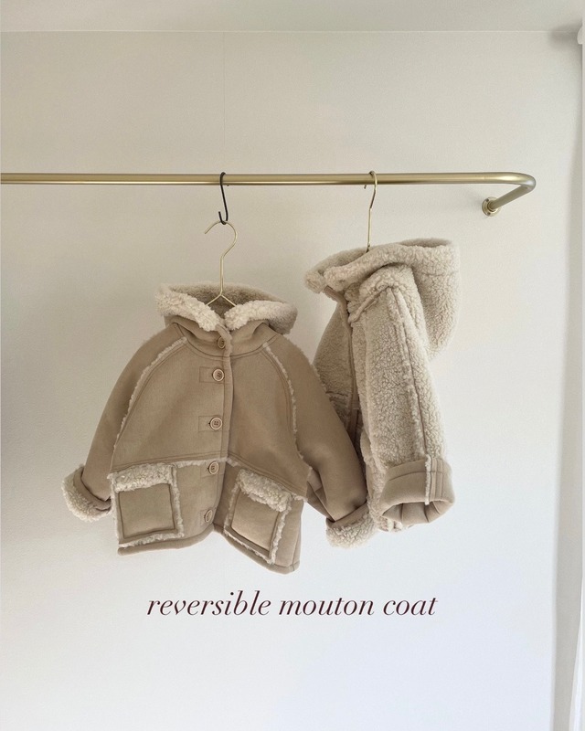 reversible mouton coat