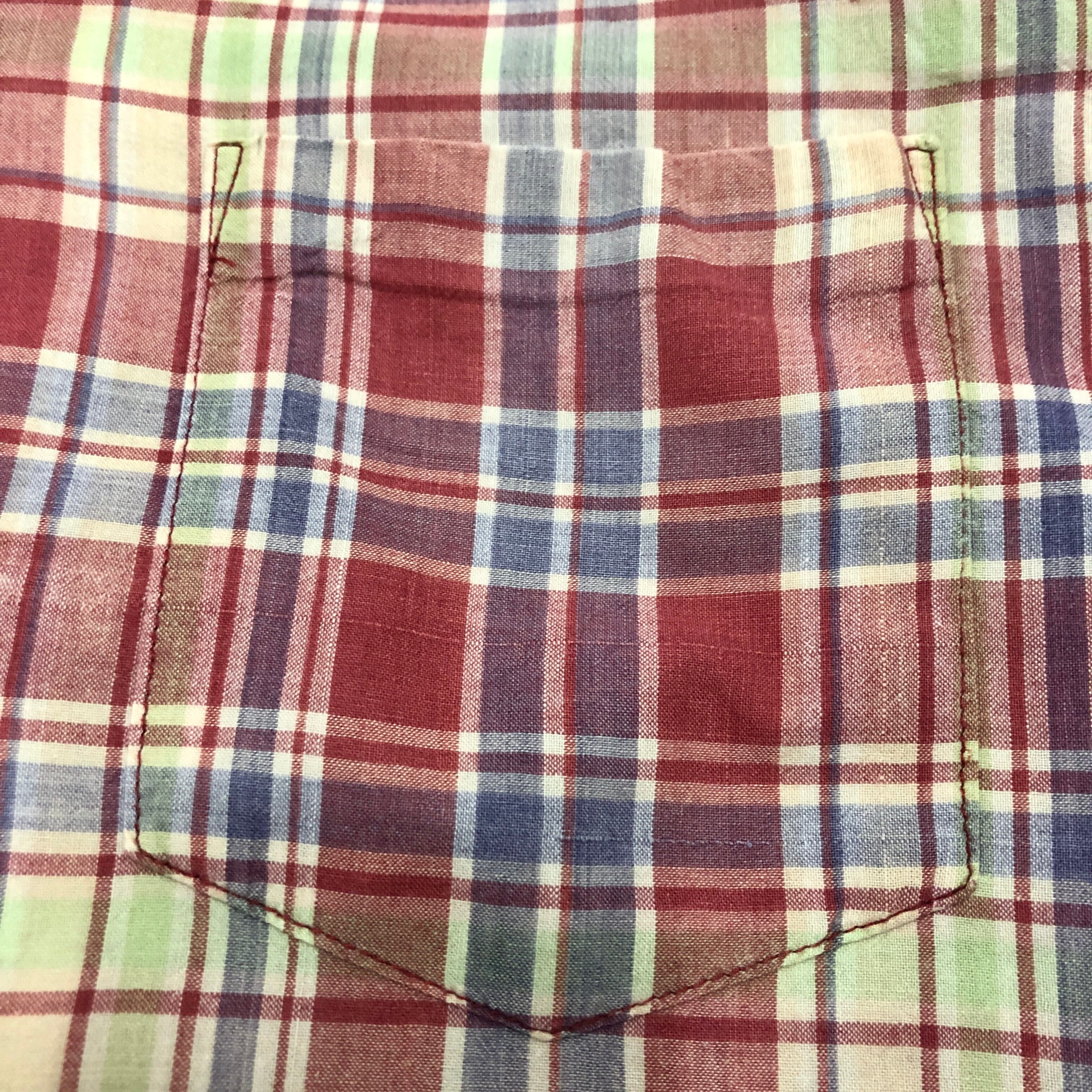 90～00s GOODENOUGH/Check BD L/S Shirt/L/チェック柄/ボタンダウン
