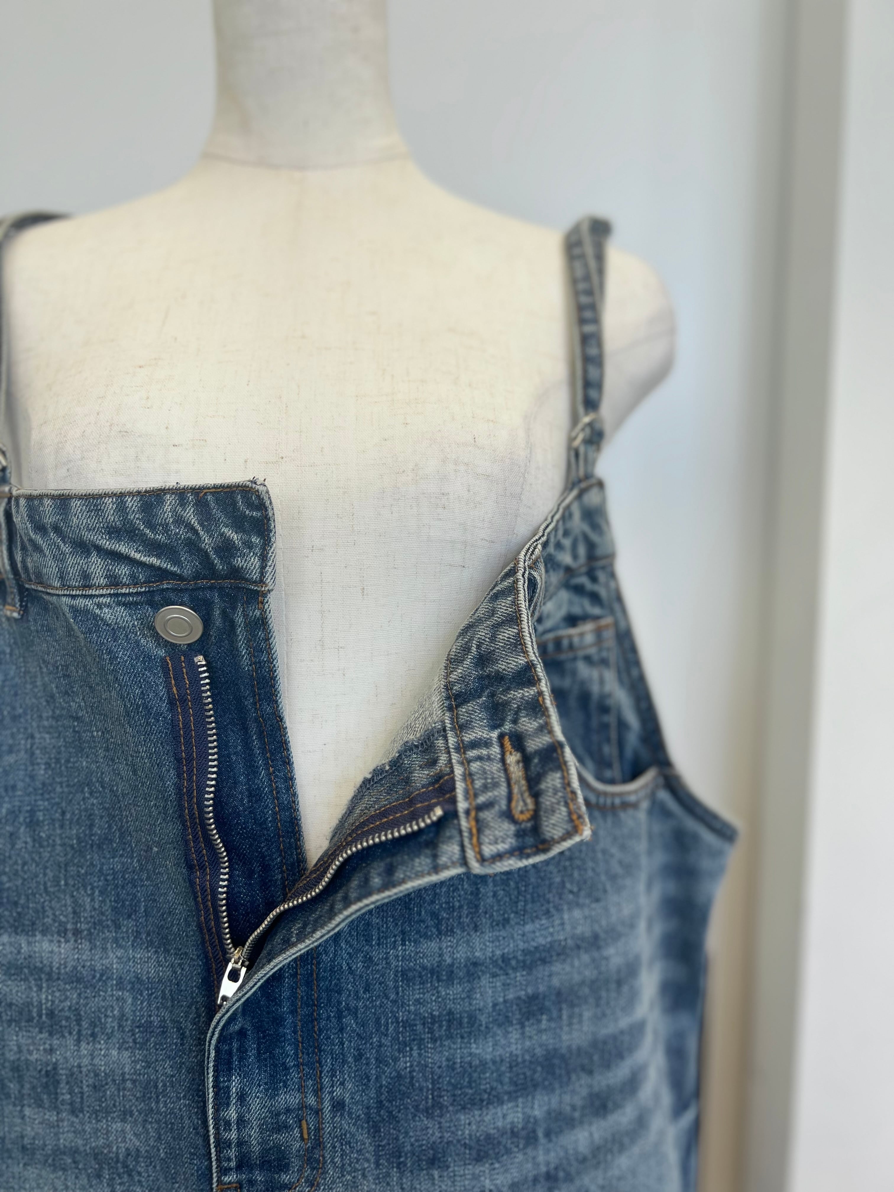 【SELECT】デニムサロペットスカート