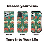 受注生産 iPhoneケース 花畑のサイケ民芸柄｜ボタニカル PSYF018B