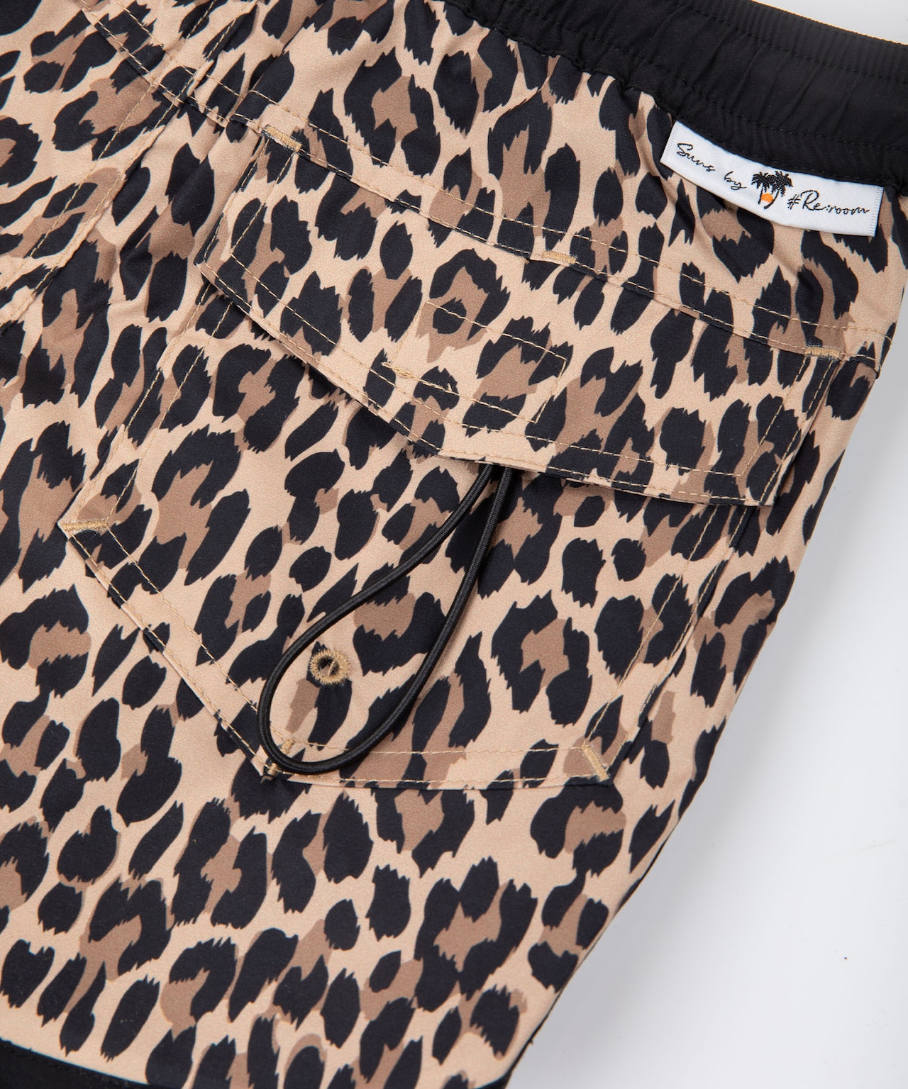 【mini】LEOPARD PIPING BOARDSHORTS for KIDS［RSW076］