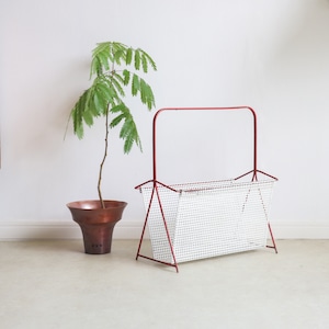 PUNCHING METAL MAGAZINE RACK | 1950-60s | Netherlands