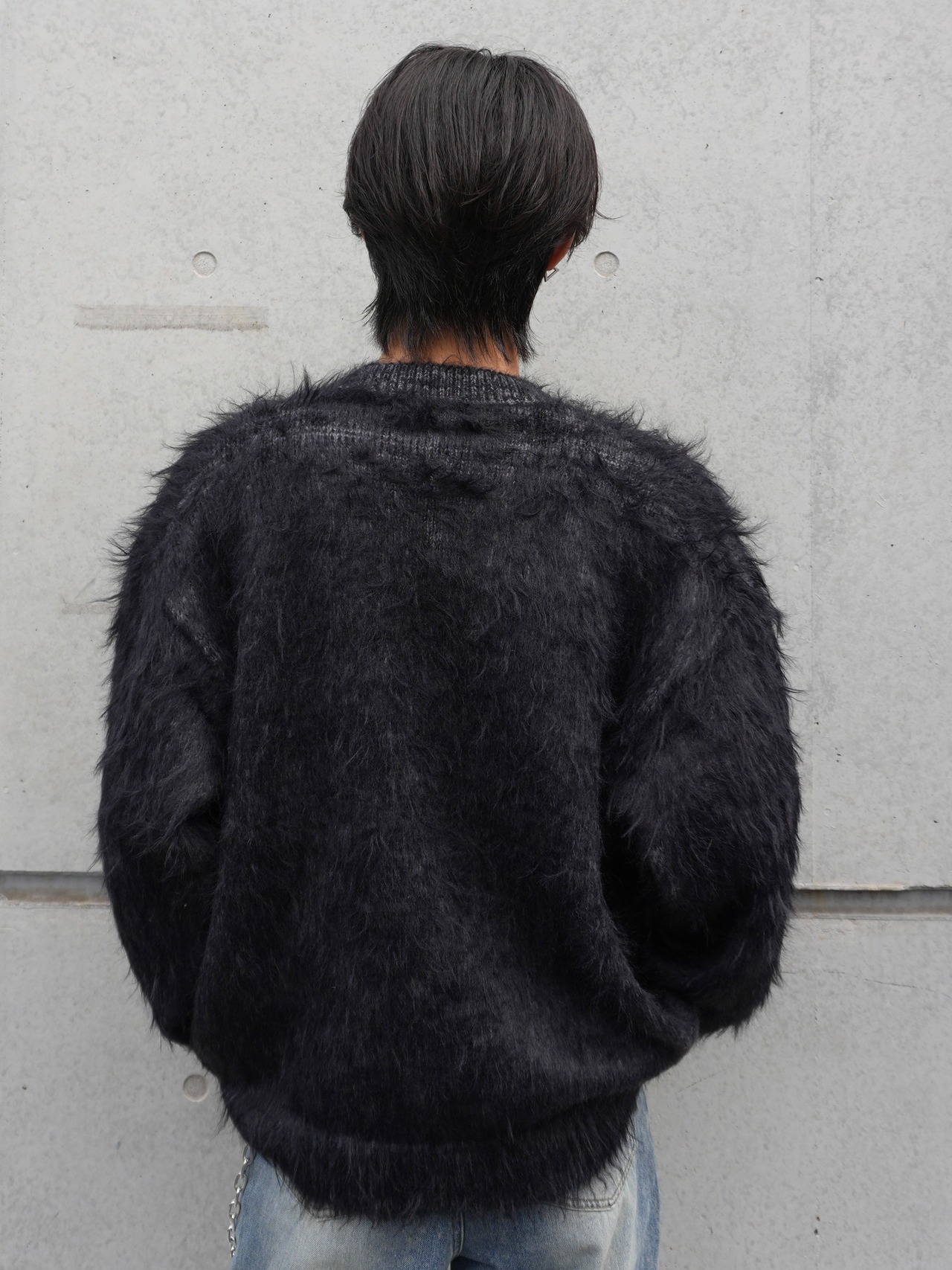 ALUDE】Feather glow shaggy cardigan（2color） | 【ALUDE】韓国 