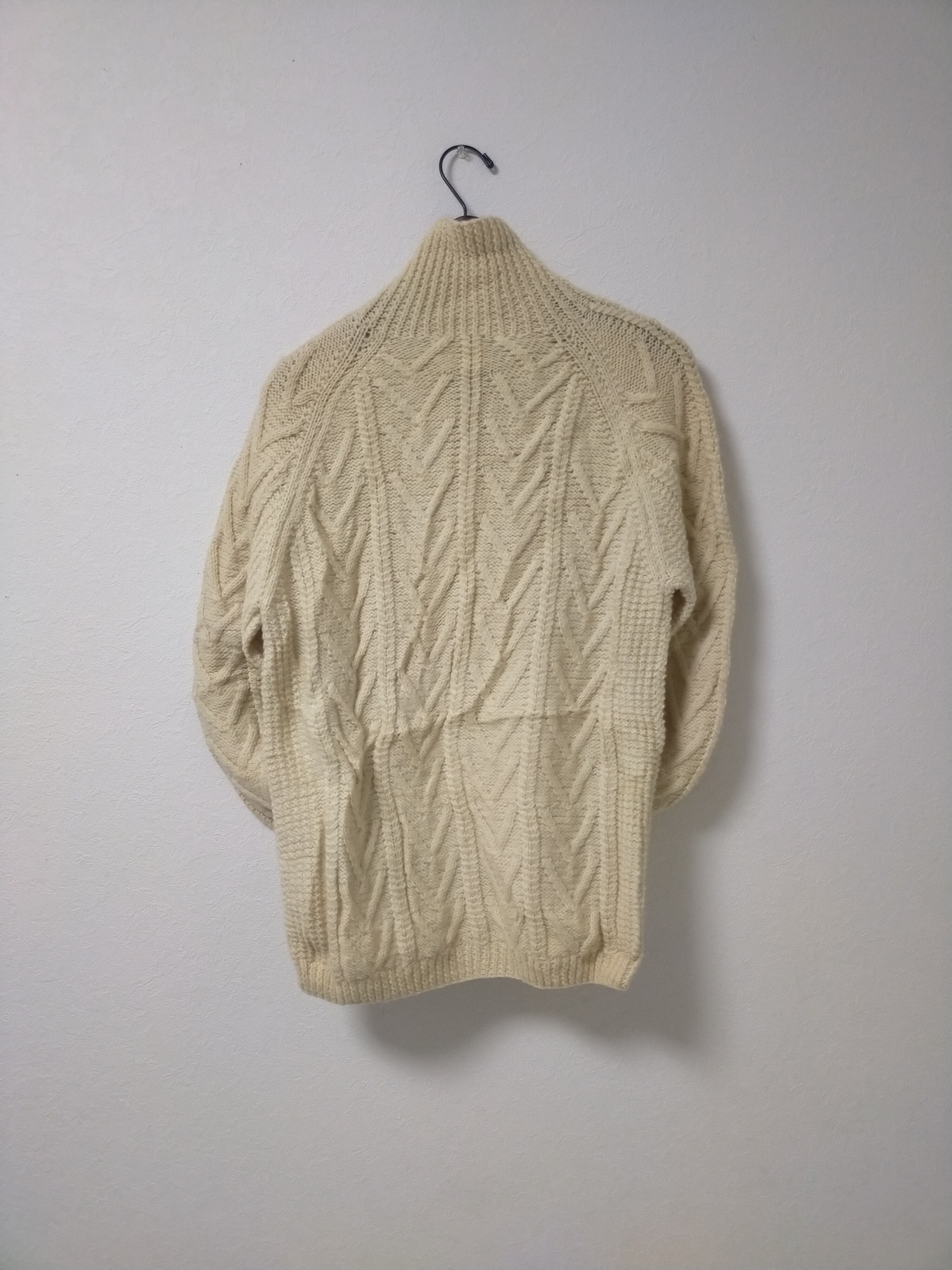 vintage aran knit zipup cardigan incroyables アンクロワイヤブル used&vintage