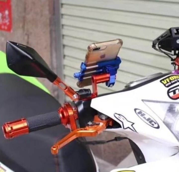 クランプバー 拡張ブラケット ハンドル バイク スマホホルダー 簡単