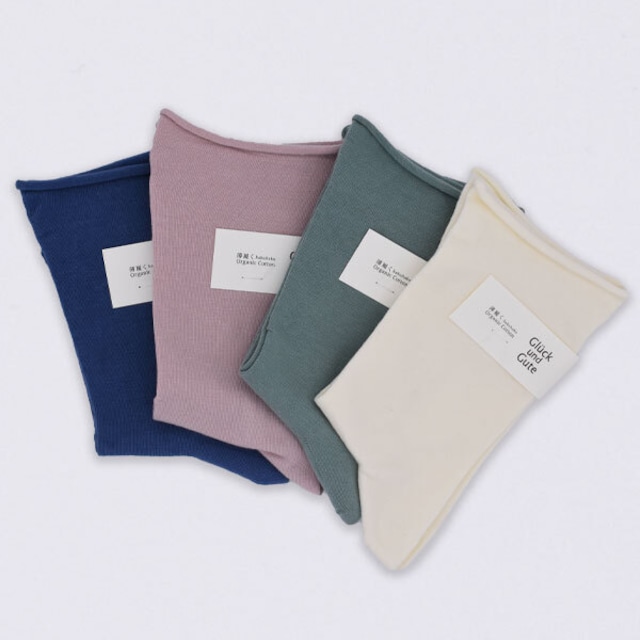 Glück und Gute（グリュックントグーテ） 靴下　薄履く Organic Cotton