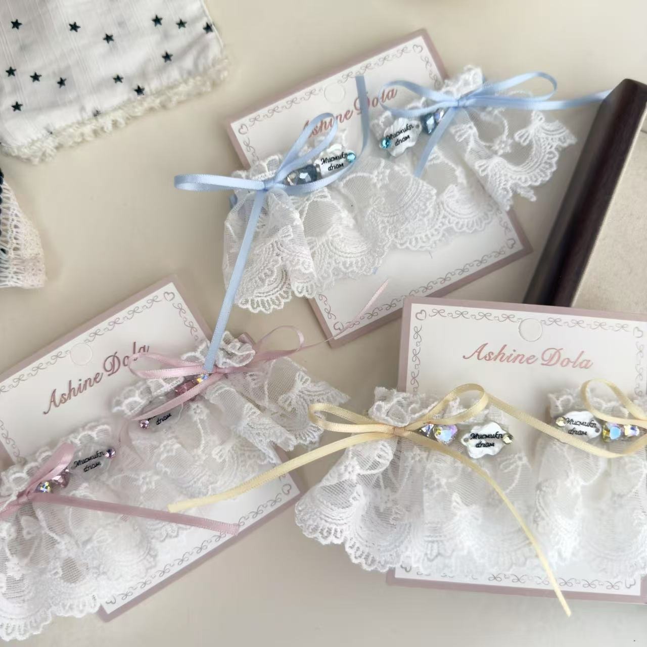 GOODSリボンデザインヘアピン2点セット