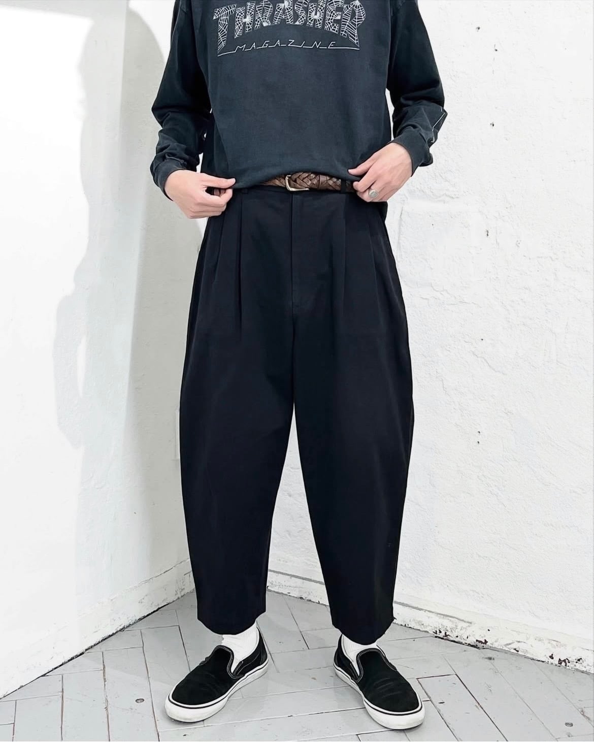 2019SS COMME des GARCONS HOMME 2tac Cotton×Linen Slacks