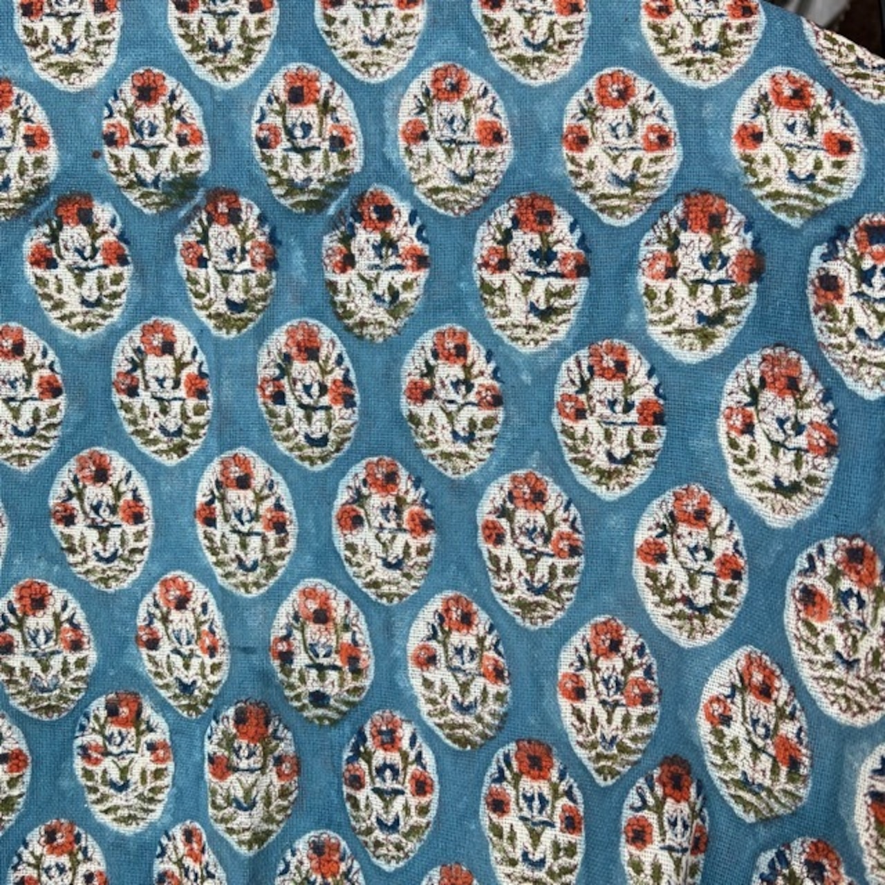 MULTI CLOTH Amabile Block Print 　マルチクロス アマービレブロックプリント　　ボタニカル　　マルチカバー　　テーブルクロス　　ソファーカバー　ベッドカバー　ブルー　cloth　Blue