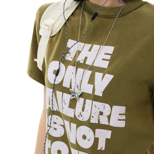 クラックレタリングビッグロゴTシャツ 3col R02547