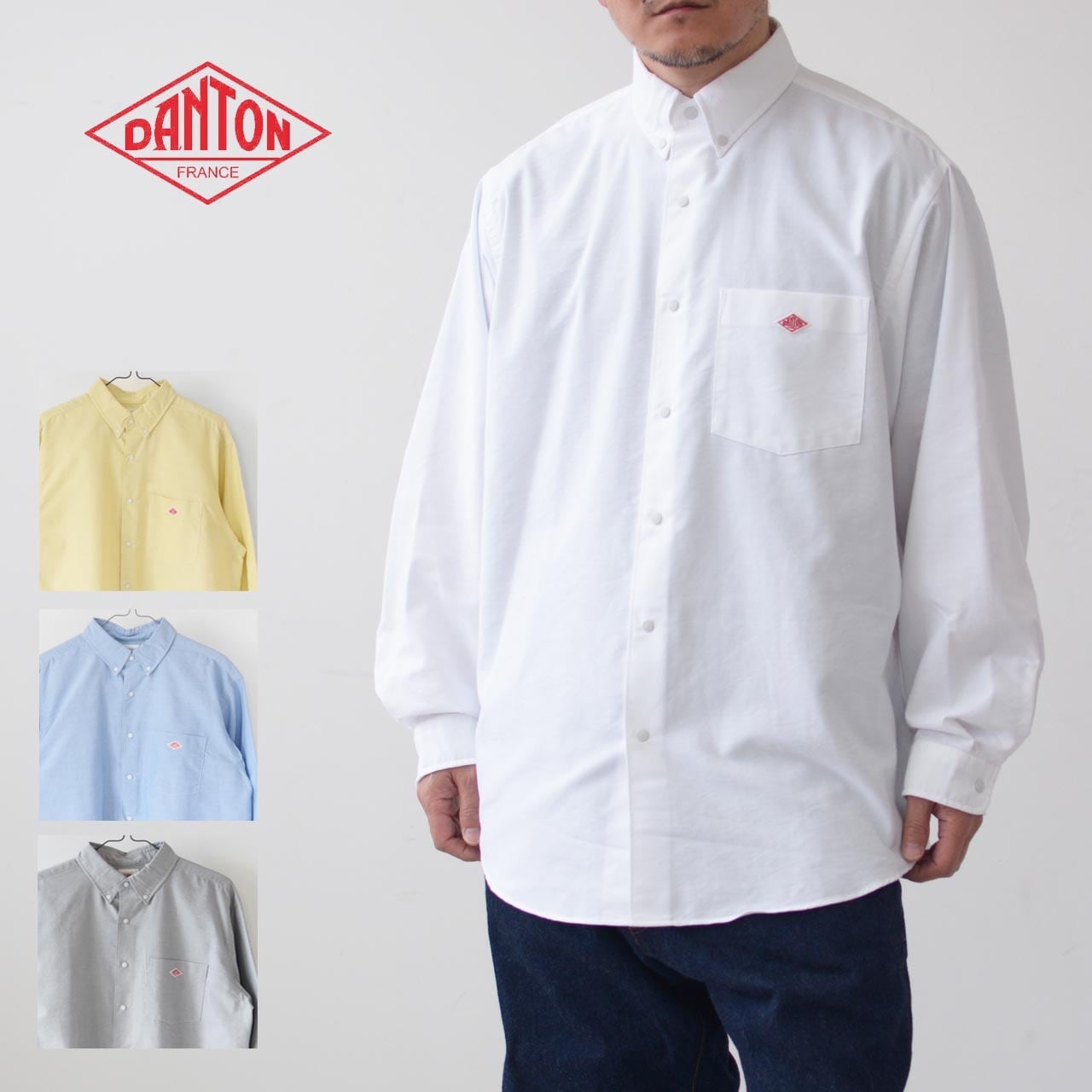 DANTON [ダントン] M's COOLMAX OXFORD B.D SHIRT SOLID [DT-B0116CMX