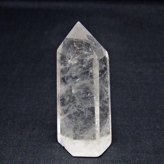 水晶 六角柱 ポイント 置物 一点物 142-10978