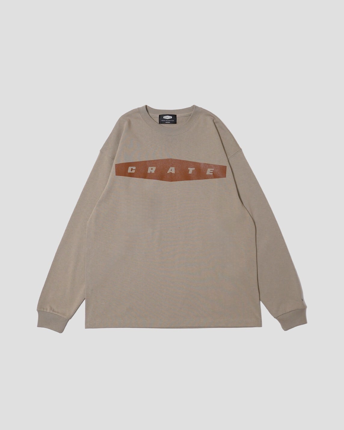 Wide Hex Magnum Weight Oversized L/S Tee KHAKI