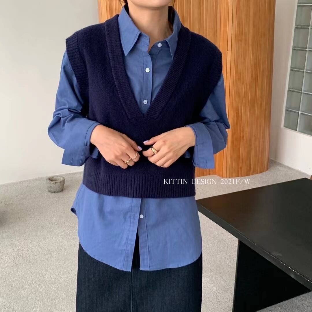 ニットベスト　AJ2085-768