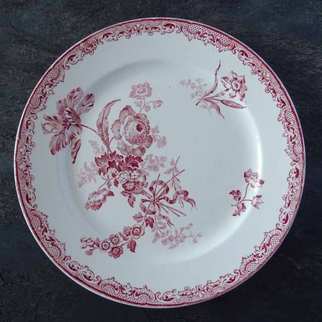 Sarreguemines＊modèle《FONTANGES》assiette plate (B)