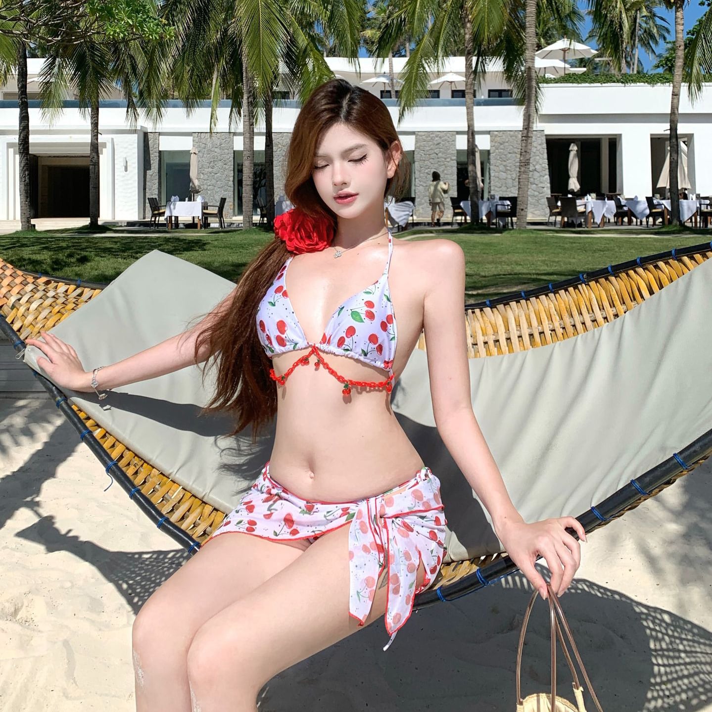 3点セット】ビキニ 水着 ホルターネック 大人可愛い ワンピース