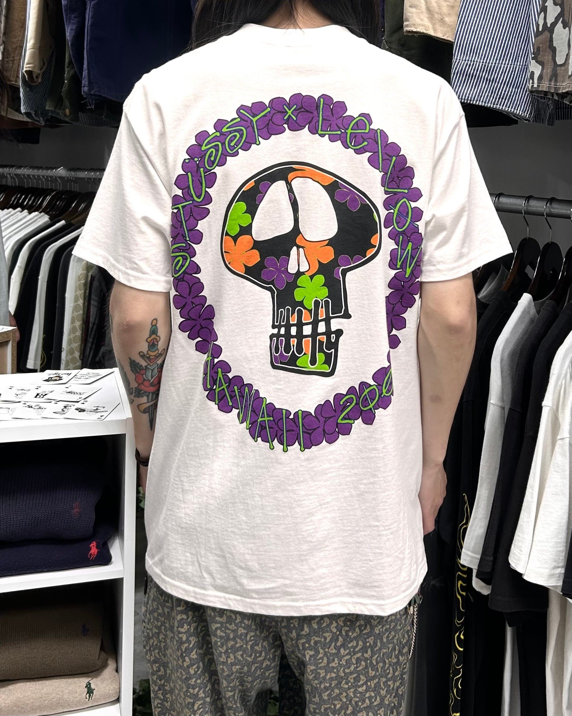 00's old stussy × Leilow Design Tee ”HAWAII LTD” ”2006”【Roots店