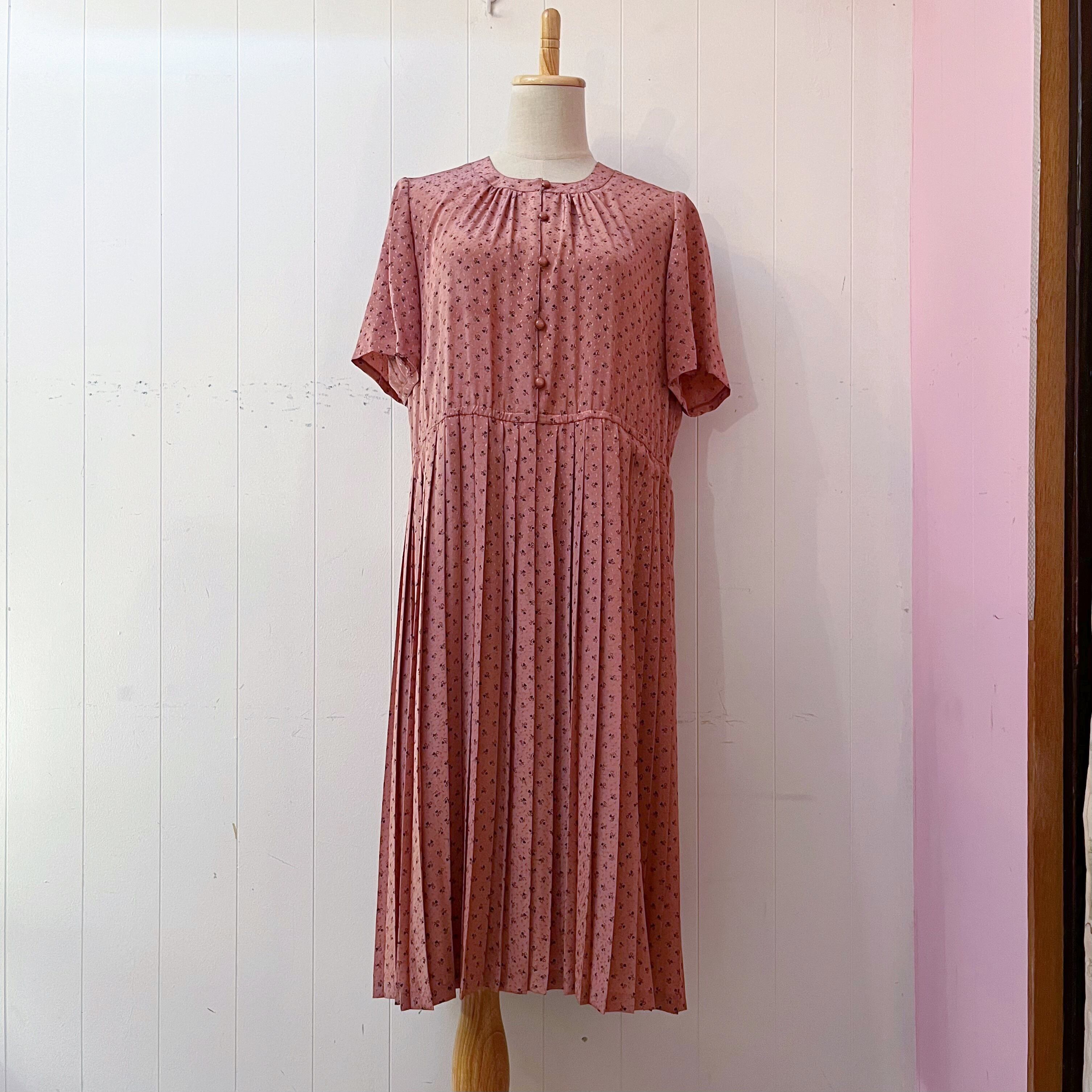 mini heart pleats one-piece