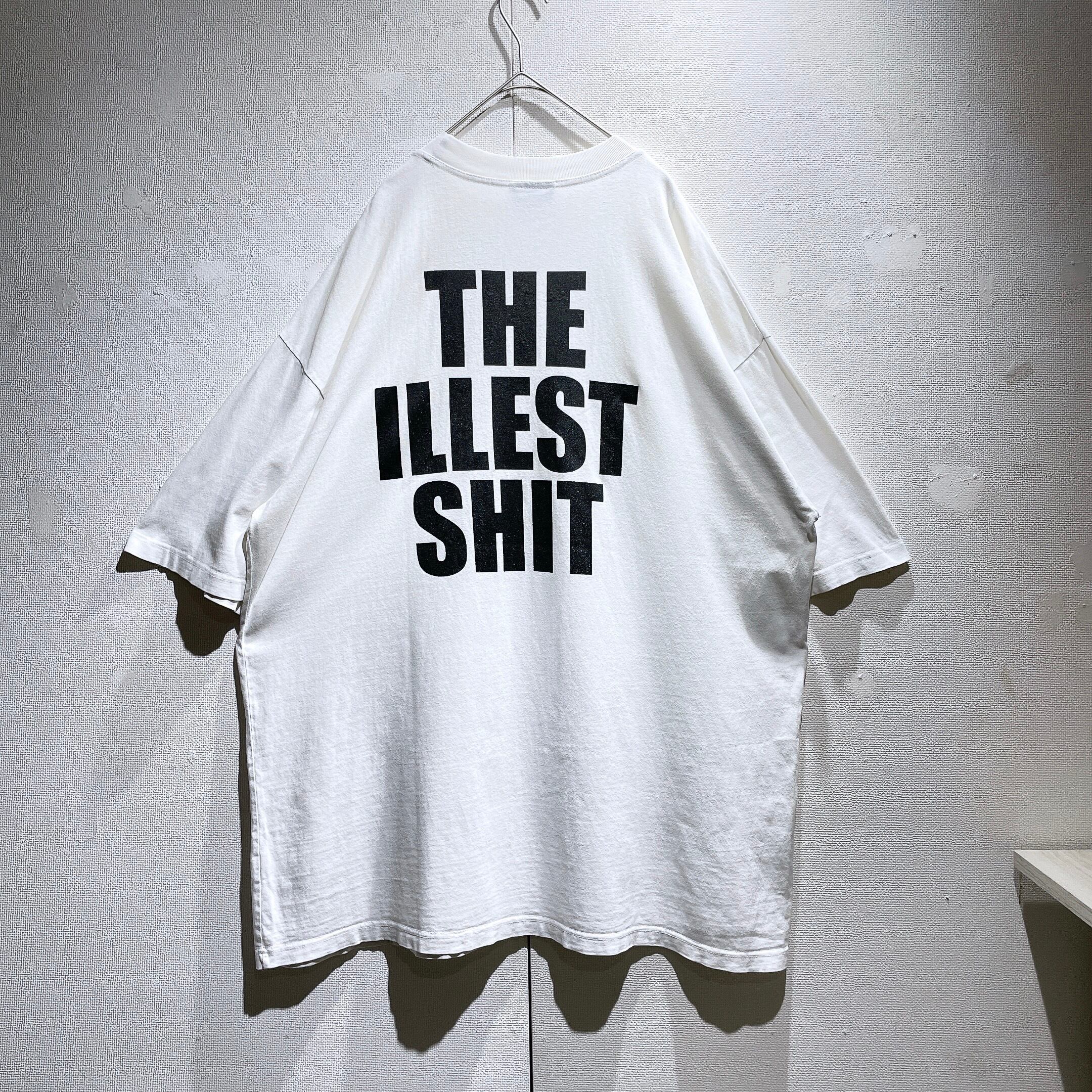 ” THE ILLEST SHIT ” Skull printed Over silhouette Tee