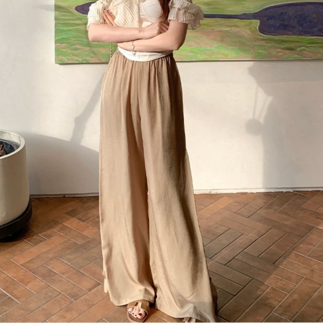 Draped wide pants　2404142