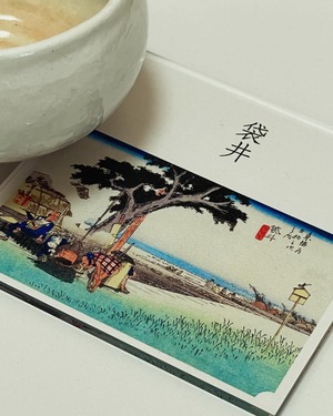 東海道五十三次　27、袋井 「出茶屋ノ図」