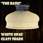 【RE-STOCK】ホワイトオパール ミルクガラスシェード クイックライト 329型リプロ WHITE OPAL MILK GLASS SHADE for QUICK-LITE コールマン テーブルランプ用 CQ 10inch ホルダー接合部外寸直系約8.5～9cm リプロダクト