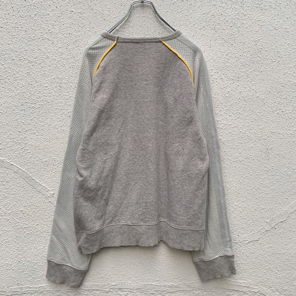 NIKE スウェット トレーナー M グレー イエロー ナイキ ロゴ
