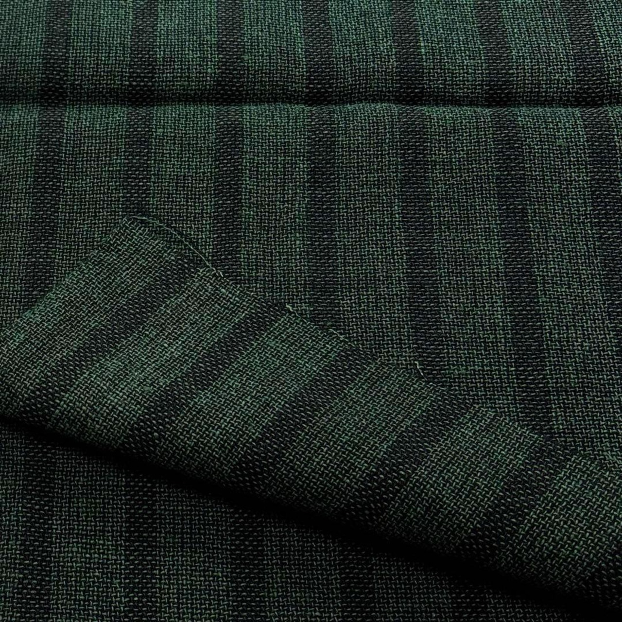 ★NM016◆2m◆SALE◆麻ウール混荒平織り生地◆ストライプ