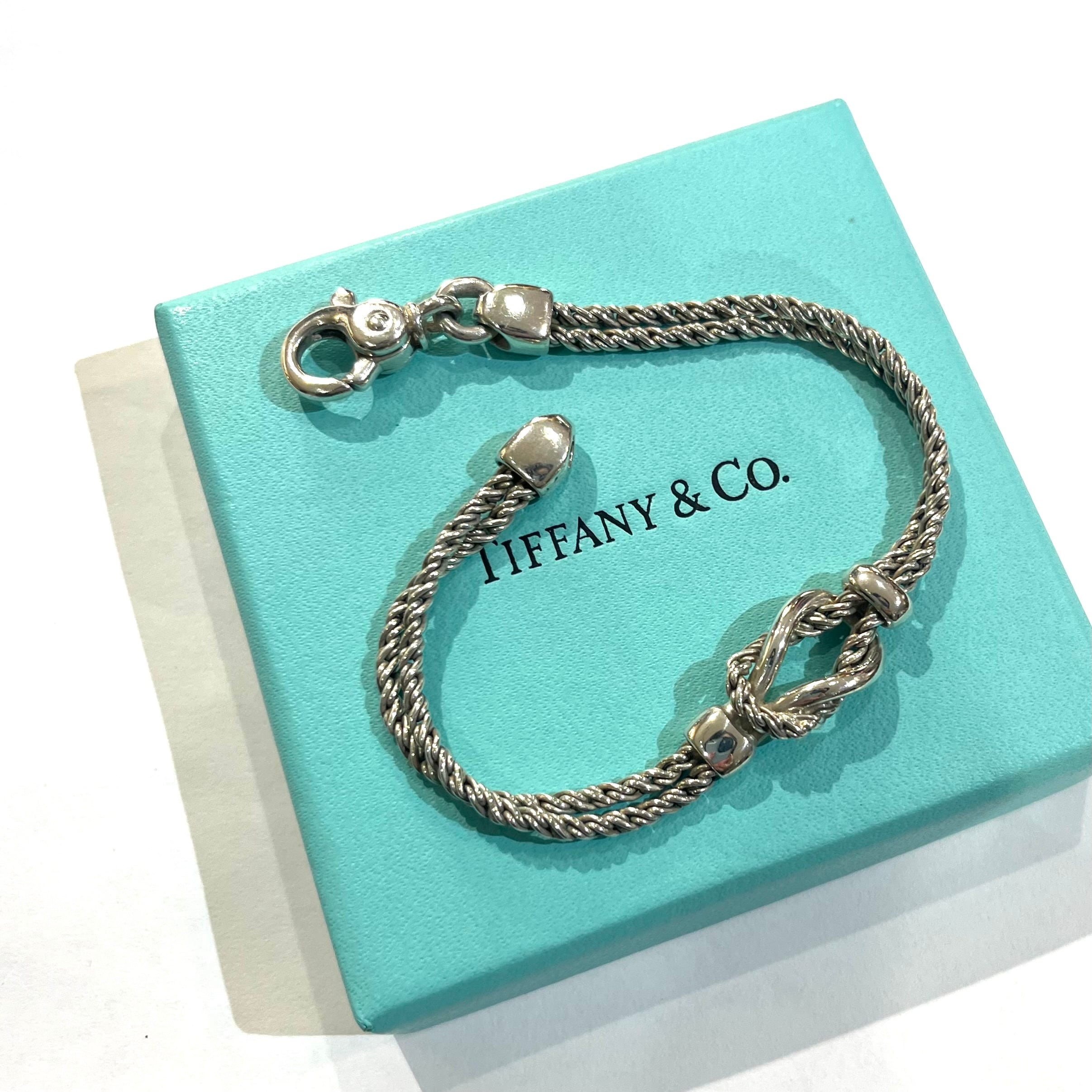 希少【TIFFANY&CO.】 2162 ティファニー アンドコーダブルロープ