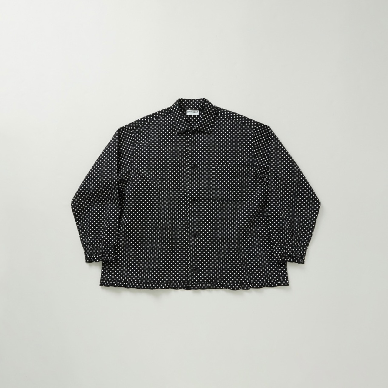 NICK GEAR  Dot Gather shirt