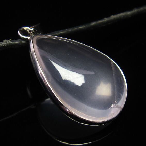 ミルキークォーツ ペンダント ピンク [M便 1/20] 112-3611