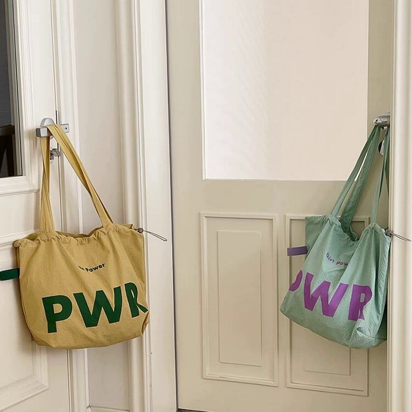 ロゴプリントキャンバストートバッグ B0006