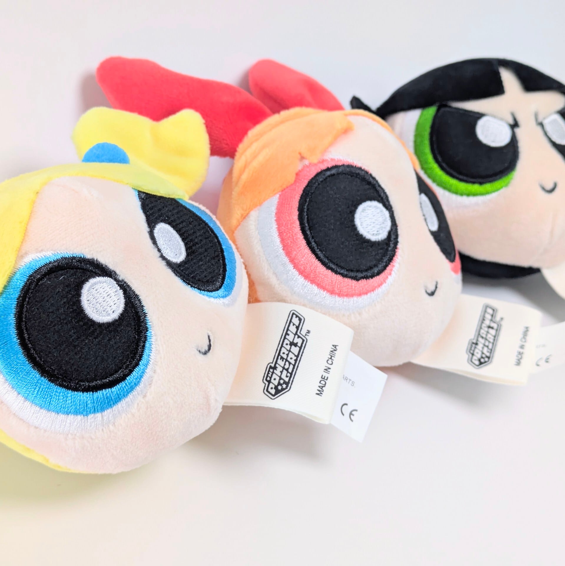 【 The Powerpuff Girls ( パワーパフガールズ ) 】Face Plush KeyHolder / フェイスぬいぐるみ キーホルダー / マスコット 〚アメリカン雑貨 アメトイ〛