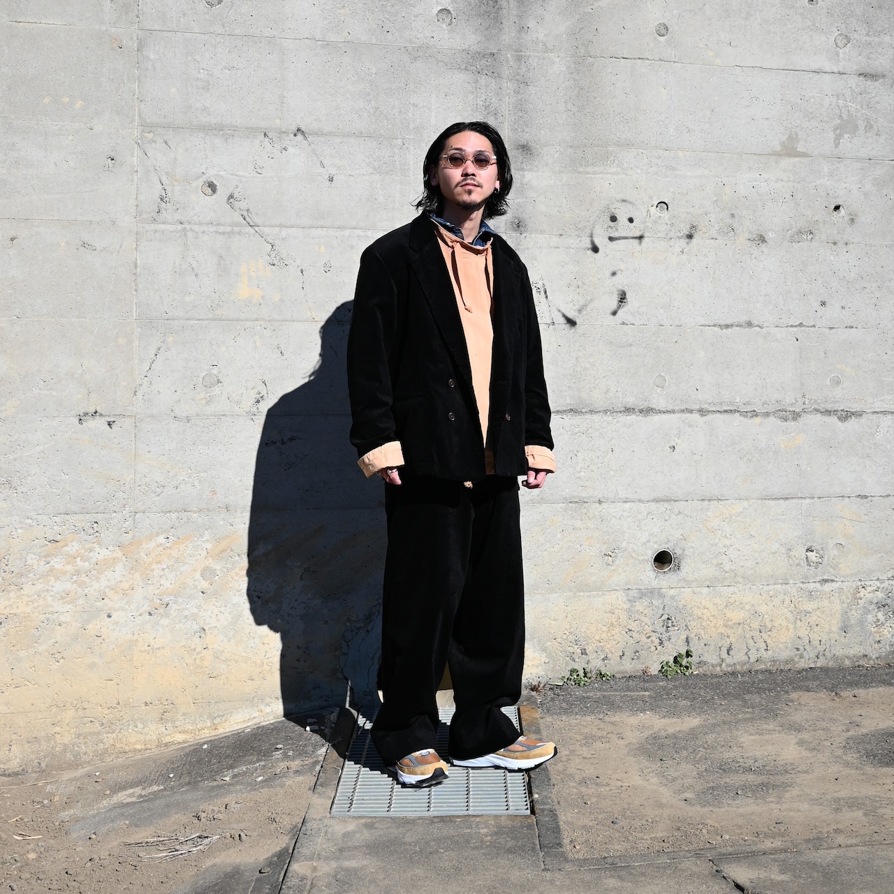 INTERIM / 9W LINEN COTTON CORDUROY PIPING DOUBLE JACKET