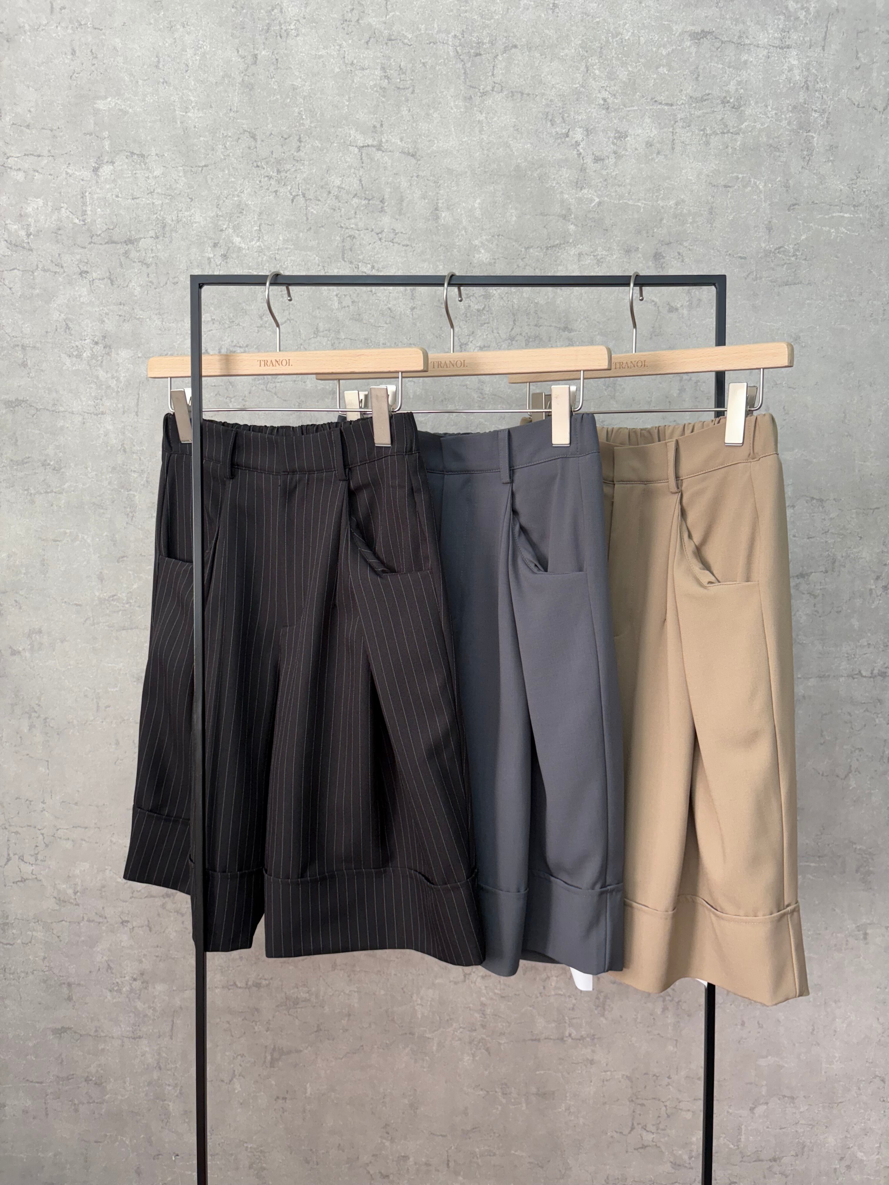 タックショートパンツ 214J518 | TRANOI.offical STORE