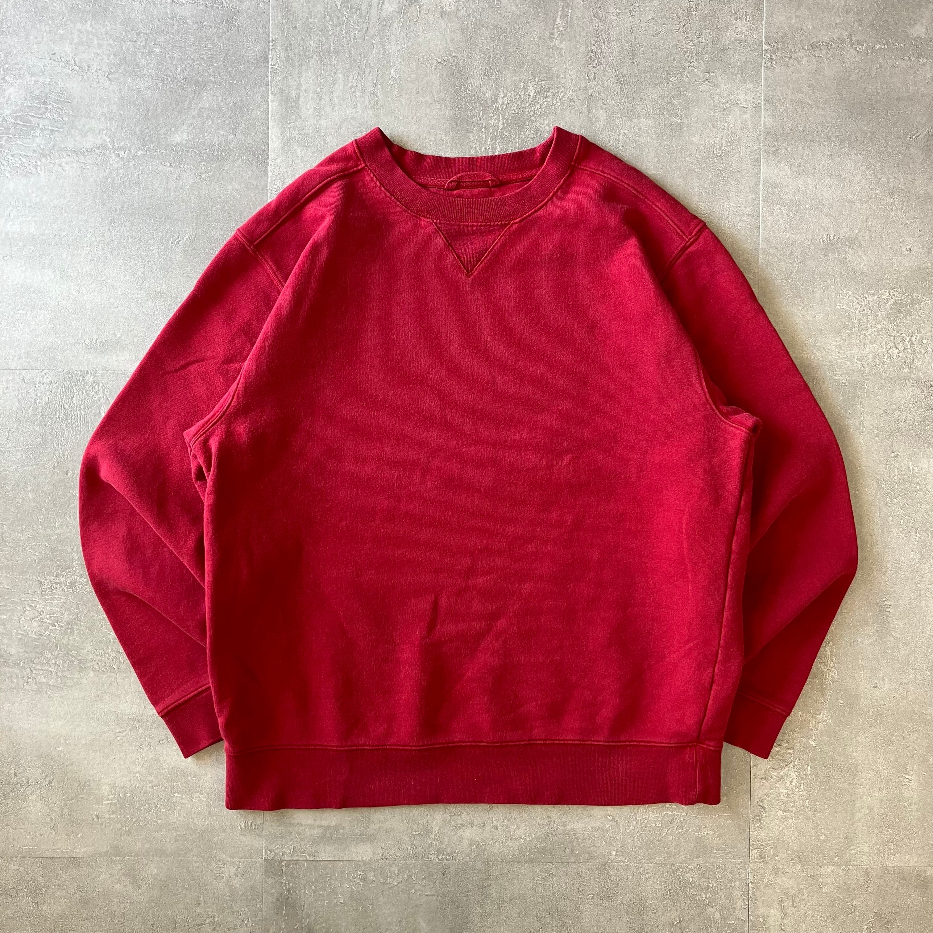 L.L.Bean 00s スウェット 無地 前V M No.1922