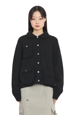 [BOCBOK] VERY BUSY CARDIGAN (BLACK) 正規品 韓国ブランド 韓国通販 韓国代行 韓国ファッション 日本 店舗 ボクボク bocbok