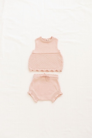 FIN&VINCE/knit camisole - peach