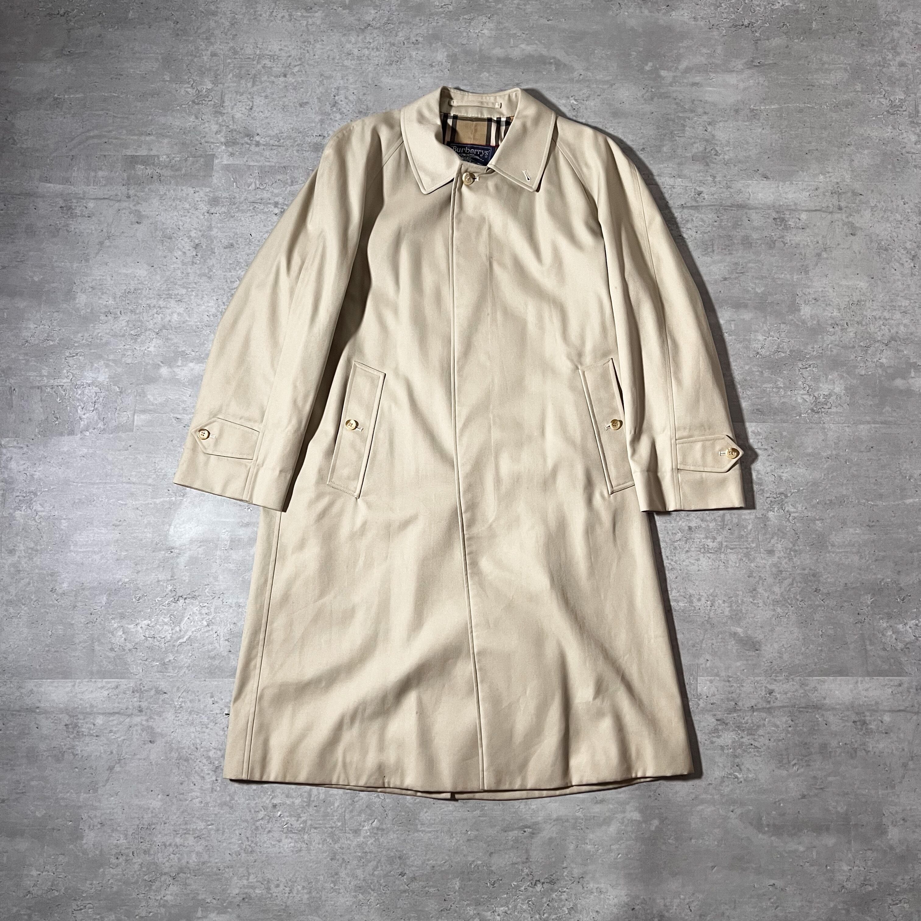 87年製 Burberrys Balmacaan Coat Made In England 80s 80年代 バーバリー バルマカーンコート 英国製 ノバチェック ヴィンテージ Vintage ステンカラーコート Anti Knovum アンタイノーム