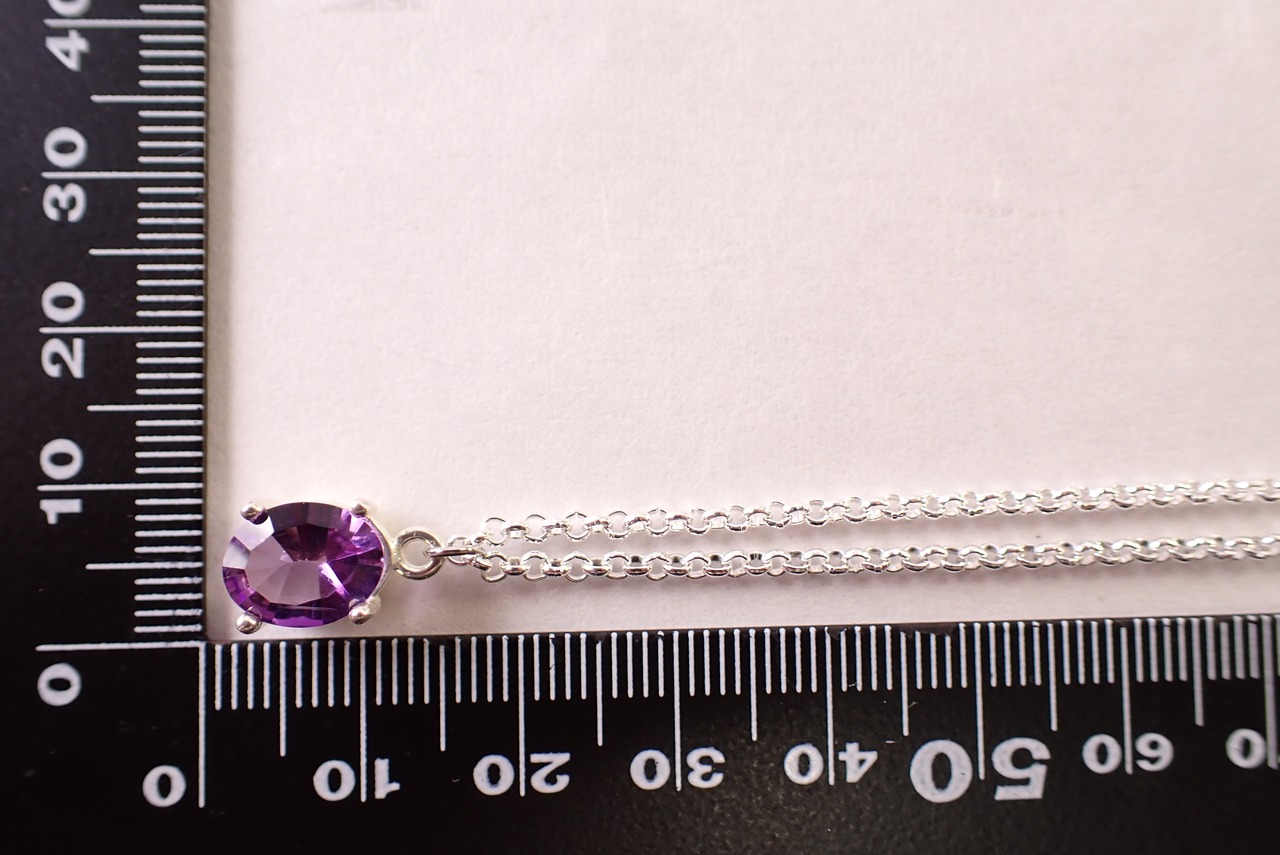 アメジストネックレス　1.53ct [D12‐155]