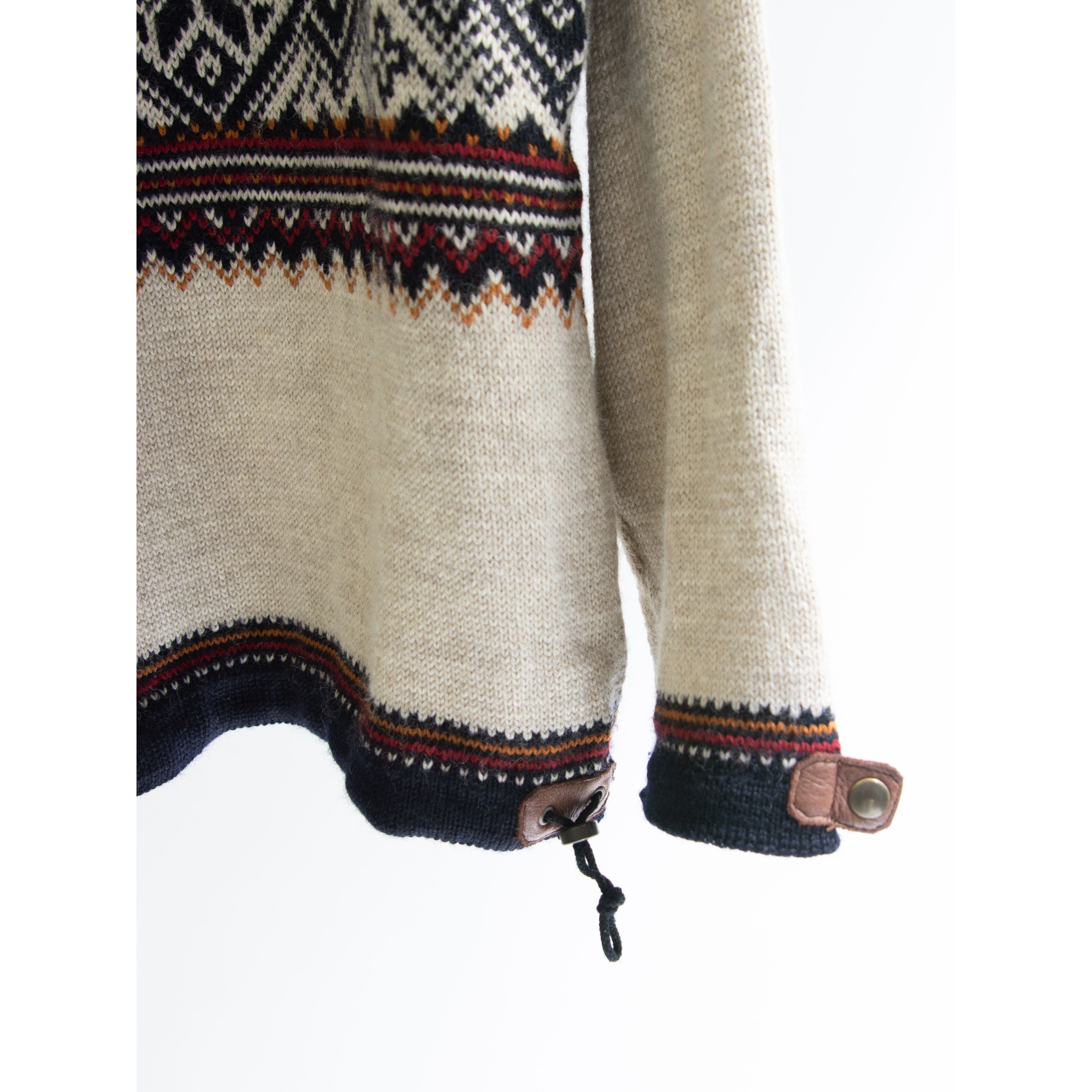 【DALE OF NORWAY】Made in Norway 100% wool half zip Nordic sweater(ダーレオブノルウェー ノルウェー製ハーフジップ ノルディックセーター プルオーバーニット)11d